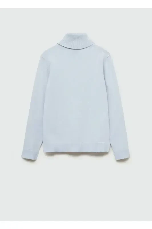 Водолазка вязаная-Небесно-голубой - 2