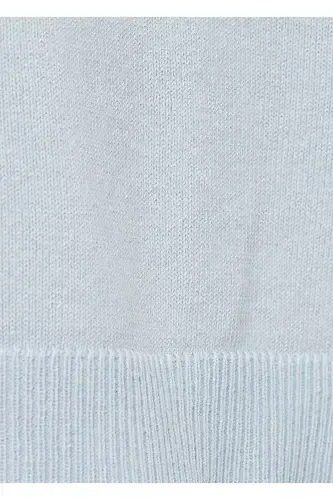 Водолазка вязаная-Небесно-голубой - 4