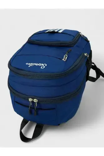 Водонепроницаемая Большая Унисекс Школьная Спина и Дорожная Сумка-ТЕМНО-СИНИЙ2 - 3