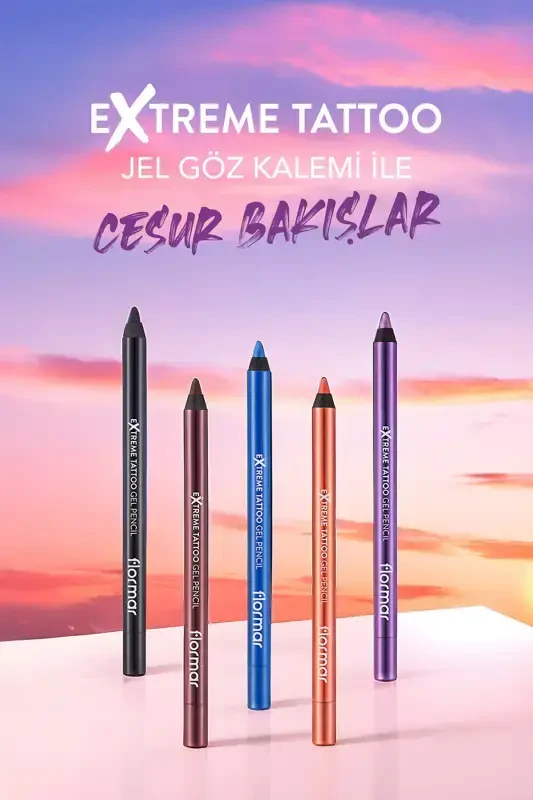 Водостойкий гелевый карандаш для глаз (ЧЕРНЫЙ)-extreme Tattoo Gel Pencil-006 Onyx-8682536028882 - 3