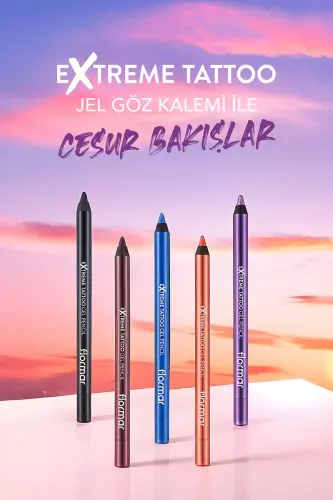 Водостойкий гелевый карандаш для глаз (ЧЕРНЫЙ)-extreme Tattoo Gel Pencil-006 Onyx-8682536028882 - 3