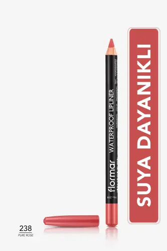 Водостойкий карандаш для губ - Waterproof Lipliner 238 Pure Rose 8690604567515-238 PURE ROSE 