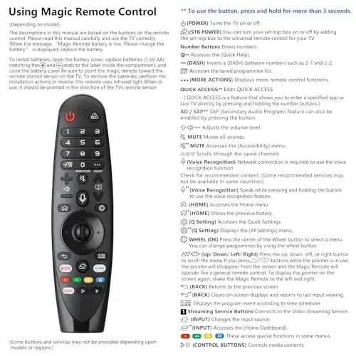 Voice Magic Remote for LG-Smart-TV-Remote Control Replacement, AKB75855501 AN-MR20GA MR19BA MR18BA MR650A with Voice Recognition and Pointer Function - 6