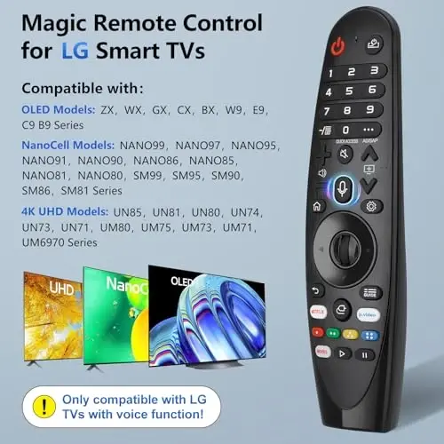 Voice Magic Remote for LG-Smart-TV-Remote Control Replacement, AKB75855501 AN-MR20GA MR19BA MR18BA MR650A with Voice Recognition and Pointer Function - 2