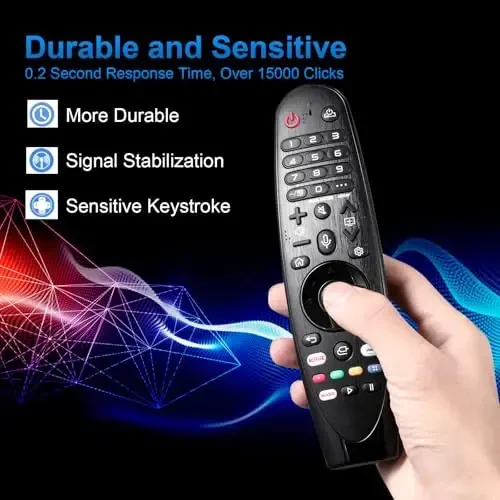 Voice Magic Remote for LG TV – Universal Remote Control for LG Nanocell, WebOS, UHD, OLED, LED, LCD, HD & Smart TVs with Pointer and Voice Function - 4