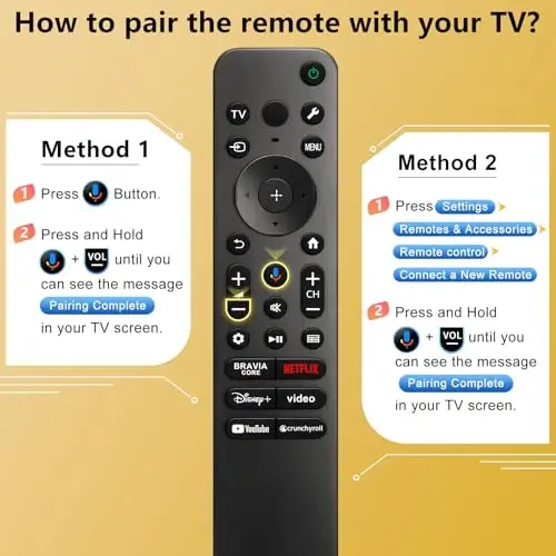 Voice Remote for Sony-TV-Remote Control Replacement, for All Sony Bravia Google Smart TVs Series with Voice Function - 5