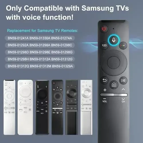 Voice Replacement for Samsung TV Remote, New Upgraded BN59-1266A for Samsung Smart TV Remote with Voice Function - OMAIC (1)