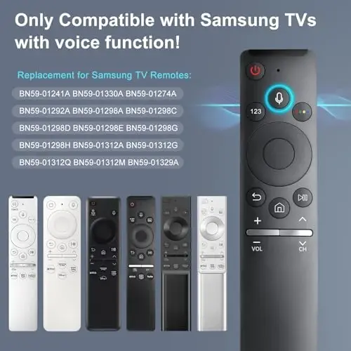 Voice Replacement for Samsung TV Remote, New Upgraded BN59-1266A for Samsung Smart TV Remote with Voice Function - OMAIC (1)