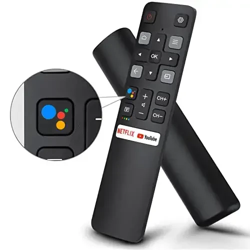 Voice Replacement for TCL-Android-TV-Remote,New Upgraded RC802V for TCL Smart TVs with Google Voice Function 