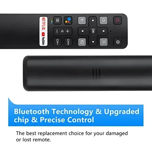 Voice Replacement for TCL-Android-TV-Remote,New Upgraded RC802V for TCL Smart TVs with Google Voice Function - 5