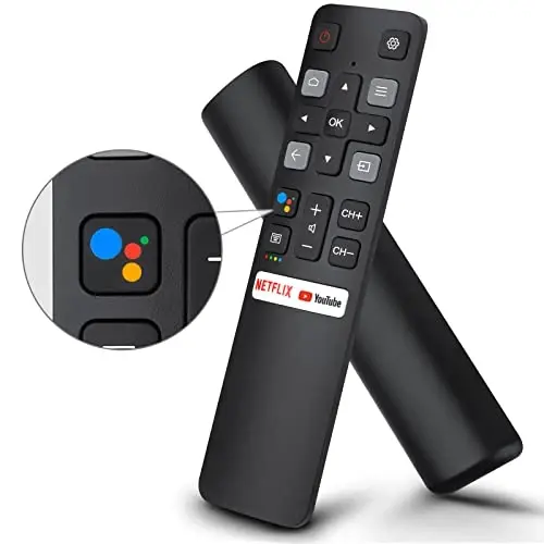 Voice Replacement for TCL-Android-TV-Remote,New Upgraded RC802V for TCL Smart TVs with Google Voice Function - 1