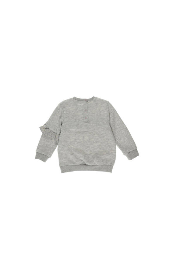 Volan Detaylı Kız Bebek Sweatshirt - 5