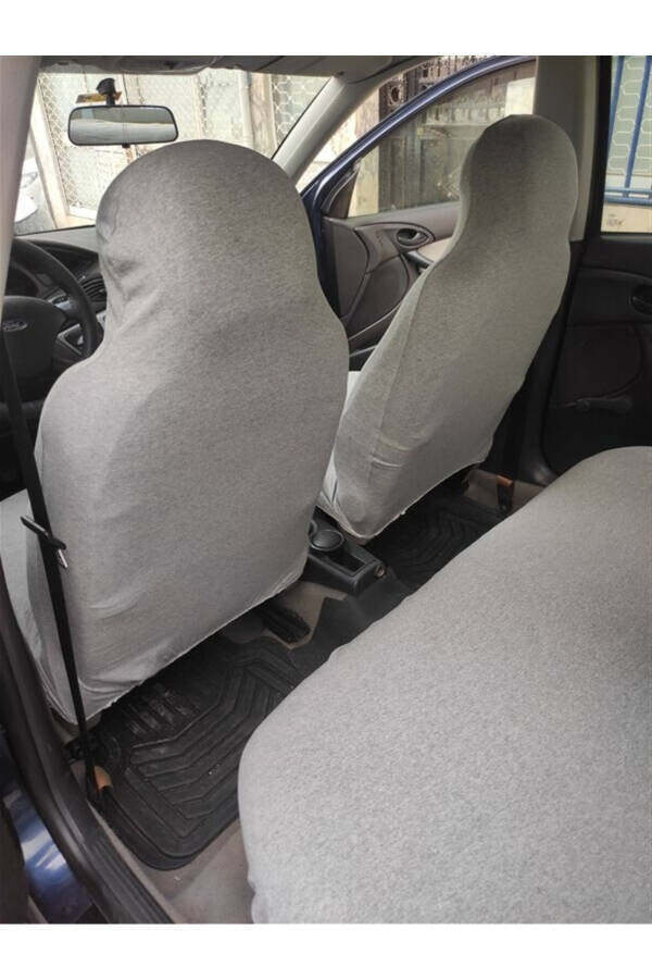 Volkswagen Passat Jetta Golf Polo Grey Car Seat Cover 4 Pieces Ser-0047 - 3