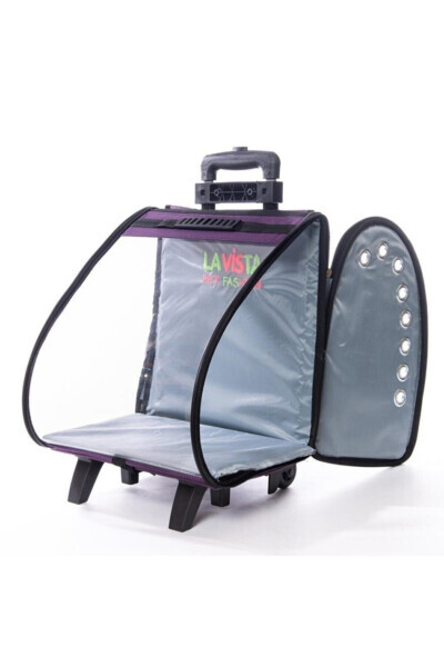 Volmin Petshop Cat Dog Wheeled Castle Suitcase 36x27x41h - LAVİSTA