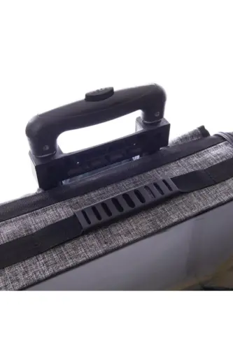 Volmin Petshop Kedi Köpek Tekerlekli Kale Valiz 36x27x41h - GRİ - 6