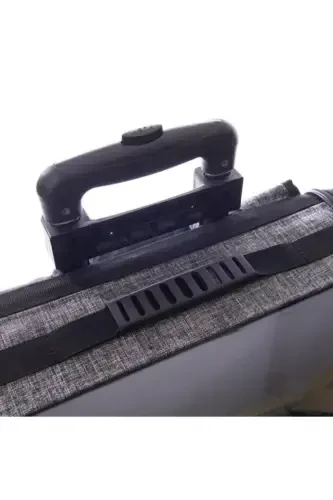 Volmin Petshop Kedi Köpek Tekerlekli Kale Valiz 36x27x41h-GRİ - 6