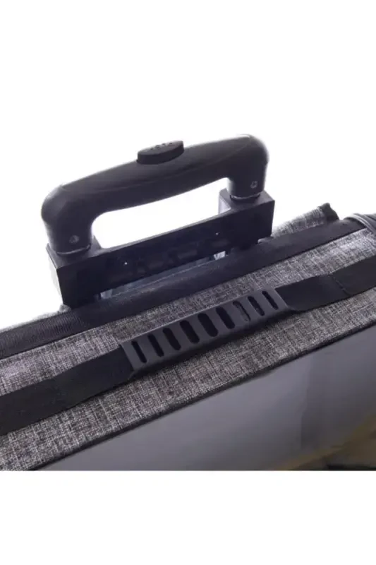 Volmin Petshop Kedi Köpek Tekerlekli Kale Valiz 36x27x41h-GRİ - 6