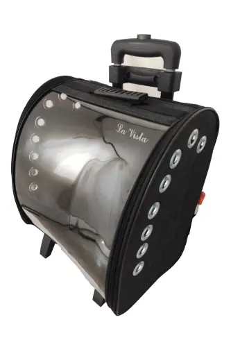 Volmin Petshop Кот Собака Колесный Замок Чемодан 36x27x41h-ЧЕРНЫЙ 