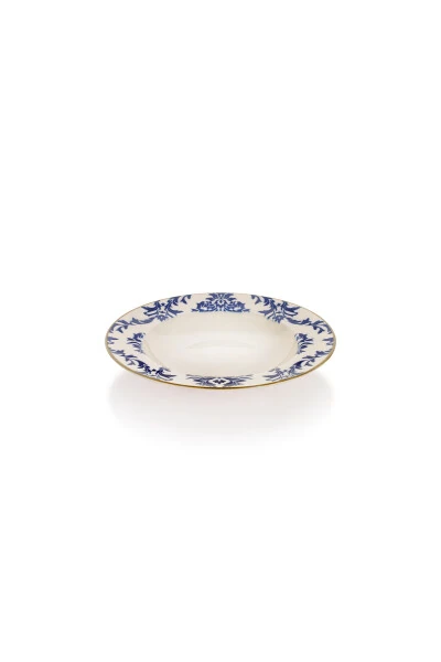 Volte 55 dona porselen ovqat to'plami ko'k rang - 4