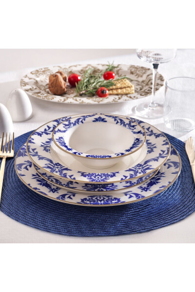 Volte Dinner Set 55 Pieces - Navy Blue - 4