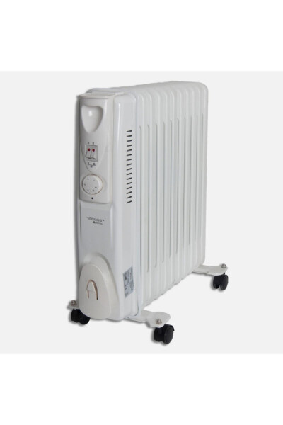 Voltomat 2500w 11 qismli Yog'li Radiator Isitgich Radiatorga o'xshash Elektr Isitgich Yonayotgan Oq - GENEL MARKALAR