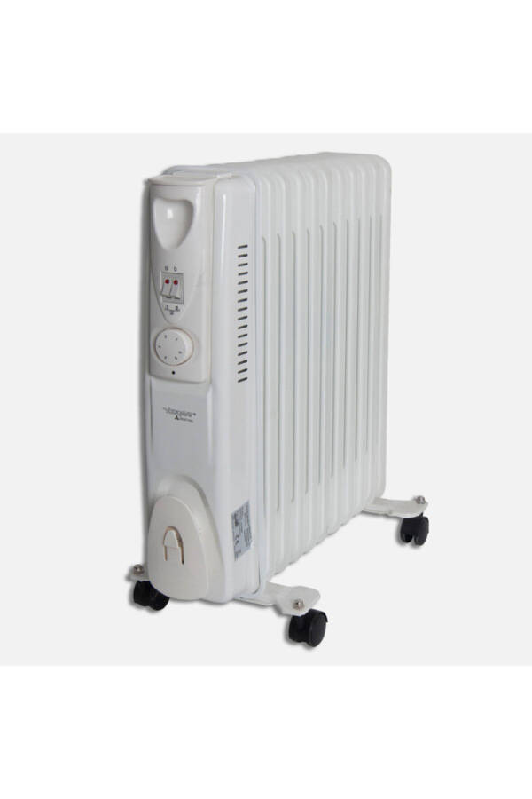 Voltomat 2500w 11 qismli Yog'li Radiator Isitgich Radiatorga o'xshash Elektr Isitgich Yonayotgan Oq - 1