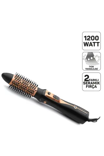 Volume Pro Hava Üflemeli Saç Şekillendirici AR5063 Düzleştirici Siyah - 1