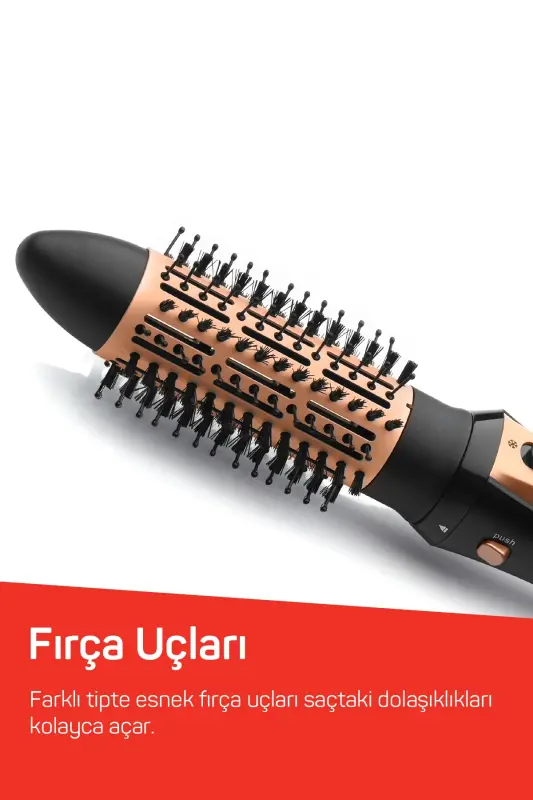 Volume Pro Hava Üflemeli Saç Şekillendirici AR5063 Düzleştirici Siyah - 3