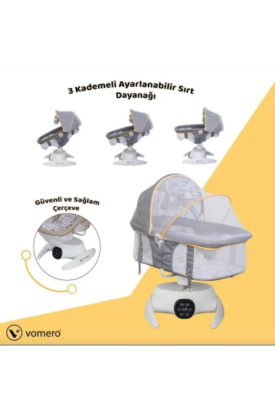 Vomero Rosy 3-Stage Electric Crib 2-in-1 Crib Bouncer - 7