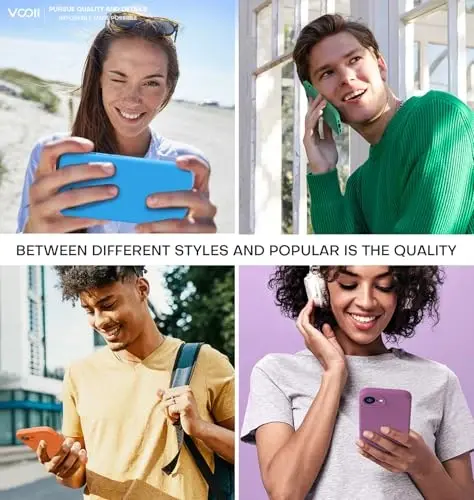 Vooii iPhone 11 g‘ilofi bilan mos keladi, [Yassi qirralar] [Kamera himoyasi] [Yumshoq tirnalishga qarshi mikrofiber astar] bilan yangilangan suyuq silikon iPhone 11 6.1 dyuym uchun telefon g‘ilofi - To‘q sariq - 6