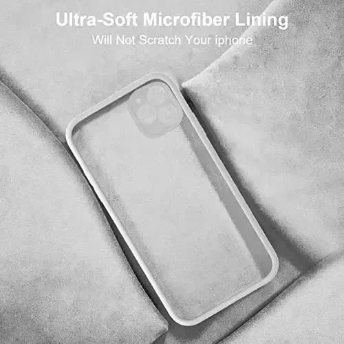 Vooii iPhone 11 Pro g‘ilofi bilan mos keladi, [Yassi qirralar] [Kamera himoyasi] [Yumshoq tirnalishga qarshi mikrofiber astar] bilan yangilangan suyuq silikon iPhone 11 Pro 5.8 dyuym uchun telefon g‘ilofi - Tosh - 6