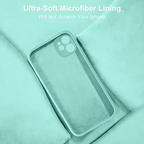Vooii iPhone 11 uchun g‘ilofga mos keladi, [Yassi qirralar] [Kamera himoyasi] [Yumshoq tirnalishga qarshi mikrofiber astar] bilan yangilangan suyuq silikon, iPhone 11 6.1 dyuym uchun telefon g‘ilofi - Dengiz ko‘ki - 6