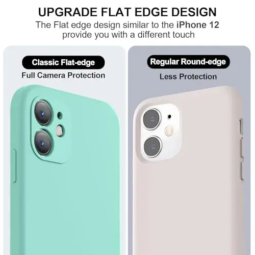 Vooii iPhone 11 uchun g‘ilofga mos keladi, [Yassi qirralar] [Kamera himoyasi] [Yumshoq tirnalishga qarshi mikrofiber astar] bilan yangilangan suyuq silikon, iPhone 11 6.1 dyuym uchun telefon g‘ilofi - Dengiz ko‘ki - 3