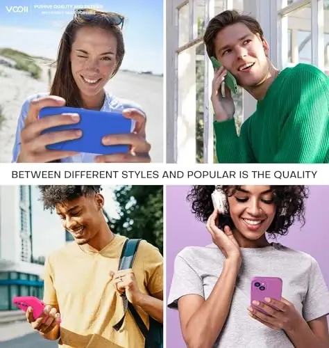 Vooii iPhone 13 Kılıfı ile Uyumlu, Sıvı Silikon Yükseltme [Kamera Koruması] [Yumuşak Çizilmez Mikrofiber Astar] iPhone 13 6.1 inç için Darbeye Dayanıklı Telefon Kılıfı - Yeşil 