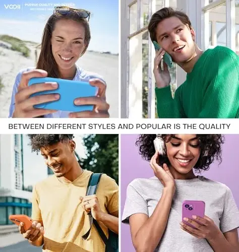 Vooii Compatible with iPhone 15 Case, Upgrade Defender Liquid Silicone, [Enhanced Camera Protection] [Soft Anti-Scratch Microfiber Lining] Shockproof Phone Case for iPhone 15 6.1 inch - Blue - 6