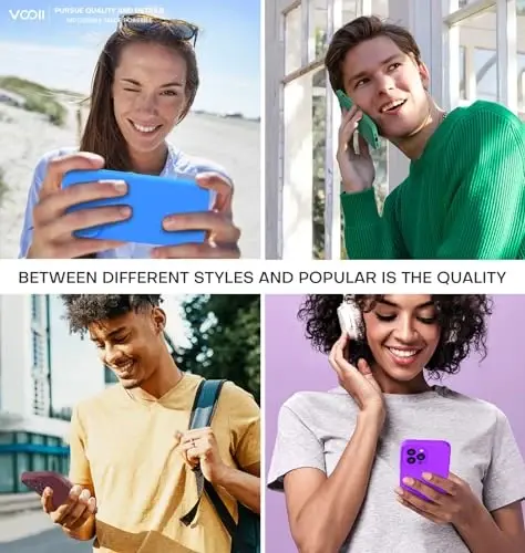 Vooii Compatible with iPhone 15 Pro Case, Upgrade Defender Liquid Silicone, [Enhanced Camera Protection] [Soft Anti-Scratch Microfiber Lining] Shockproof Phone Case iPhone 15 Pro 6.1 inch - Plum - 6