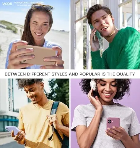 Vooii iPhone 16 Plus Case bilan mos, Suyuq Silikon Yaxshilanishi [Kamera himoyasi] [Yumshoq chizishga qarshi mikrofiber qoplama] iPhone 16 Plus 6.7 dyuym uchun zarbga chidamli telefon qutisi - qarag'ay yashil - 6