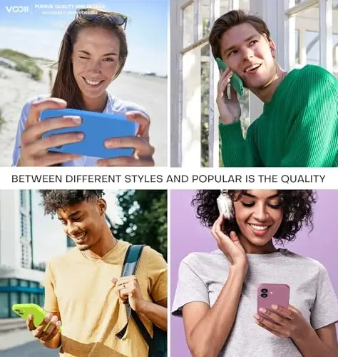 Vooii iPhone 16 Plus uchun g‘ilof bilan mos, suyuq silikon yangilanishi [Kamera himoyasi] [Yumshoq chizilishga qarshi mikrofiber astar] iPhone 16 Plus 6.7 dyuym uchun zarbga chidamli telefon g‘ilofi - Fluorescent yashil - 6