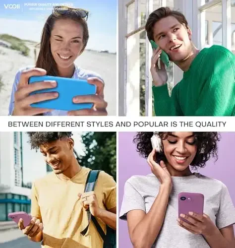 Vooii iPhone 16e g‘ilofi bilan mos, suyuq silikon yangilanishi [Kamera himoyasi] [Yumshoq tirnalishga qarshi mikrofiber astar] iPhone 16e 6.1 dyuym uchun zarbga chidamli telefon g‘ilofi - Lavanda binafsha - 6