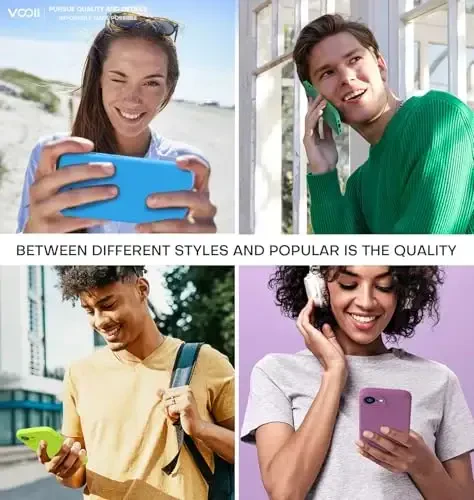 Vooii iPhone 16e uchun mos keladigan g'ilof, suyuq silikon yangilanishi [Kamera himoyasi] [Yumshoq tirnalishga qarshi mikrofiber astar] iPhone 16e 6,1 dyuym uchun zarbga chidamli telefon g'ilofi - Fluoresan yashil - 6