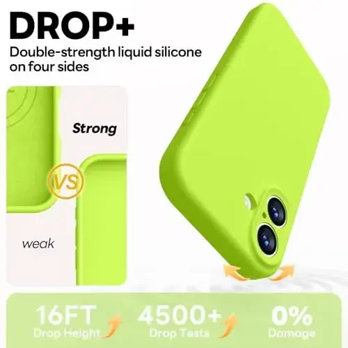 Vooii Magnetic for iPhone 17 Case, Compatible with Magsafe (Premium Liquid Silicone) (Integrated Camera Control Button) Full Body Protective Anti-Scratch Microfiber Lining 6.3