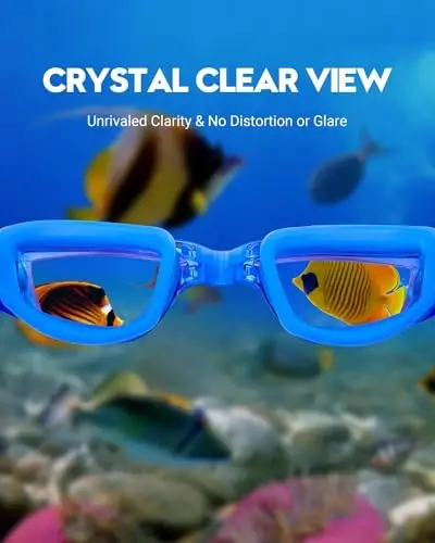 Vorshape Swim Goggles 2 Pack Anti Fog Swimming Goggles, No Leaking UV Protection Pool Goggles for Adult Men Women Youth - 5