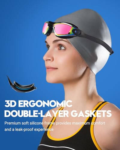 Vorshape Swim Goggles Pack of 2, Swimming Goggle No Leaking Adult Men Women Youth - 4