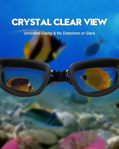 Vorshape Swim Goggles 2 Pack Anti Fog Swimming Goggles, No Leaking UV Protection Pool Goggles for Adult Men Women Youth - 5