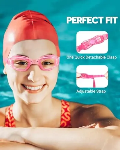 Vorshape Swim Goggles 2 Pack Anti Fog Swimming Goggles, No Leaking UV Protection Pool Goggles for Adult Men Women Youth - 6