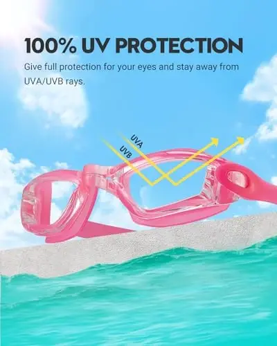 Vorshape Swim Goggles 2 Pack Anti Fog Swimming Goggles, No Leaking UV Protection Pool Goggles for Adult Men Women Youth ﻿ - 2