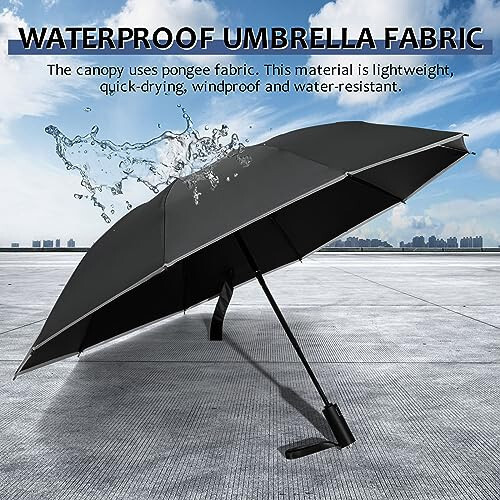 VOUUY 2-Pack Travel Umbrella, Unbreakable 10 RIBS Umbrella, Windproof Umbrellas for Rain & Sun, Automatic, Foldable Reverse Rain Umbrella for Women Men - 4