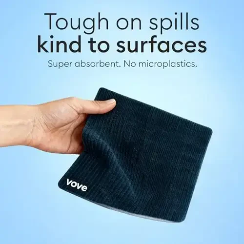 Vove Swedish Dishcloths 5 Pack | Reusable Paper Towels | Eco-Friendly Cleaning Cloths | Designer Prints | Absorbent Natural Cellulose & Cotton | Sustainable Kitchen Sponge Cloth | Washable - Vove (1)