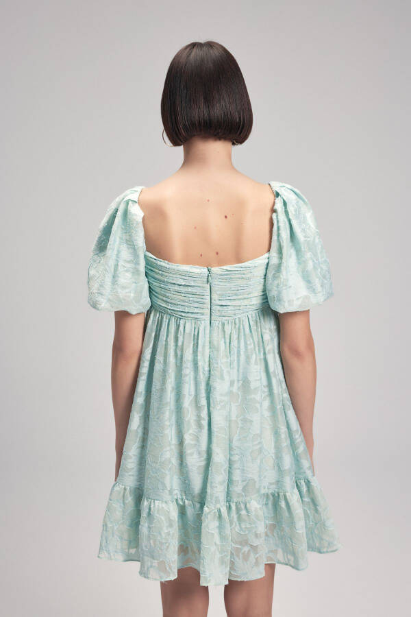 Воздушный рукав мини-кўйлак - 6