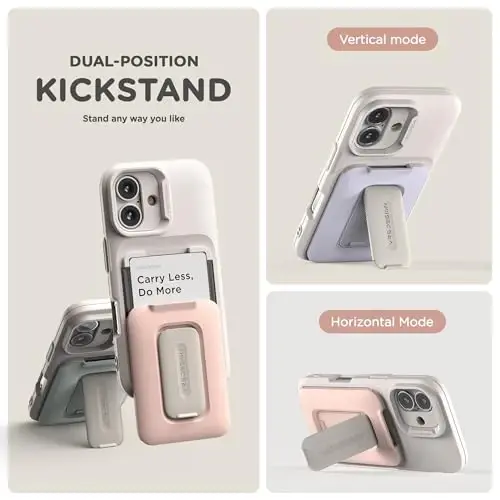 VRS DESIGN iPhone 16 Plus (2024) uchun Orb Case, Premium Kart Hamyon G'ilofi [3 ta karta] Bardoshli O'rnatilgan Stend Qopqog'i iPhone 16 Plus bilan mos (Binafsha) - 6